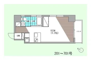 ネクサス戸部本町【6階】の間取り