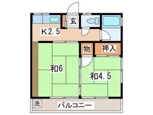 ダイヤハウス【2階】の間取り