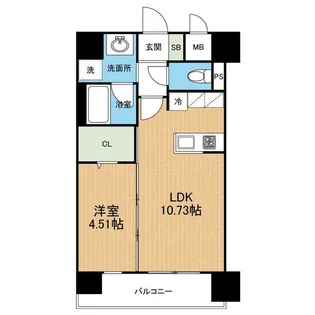 Prime蓮台寺【7階】の間取り
