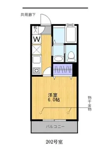 コンブリオナガセ【2階】の間取り