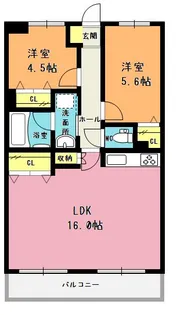 レーベンハイム桶川ビューステージ【1階】の間取り