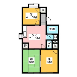 サントピア野口【1階】の間取り