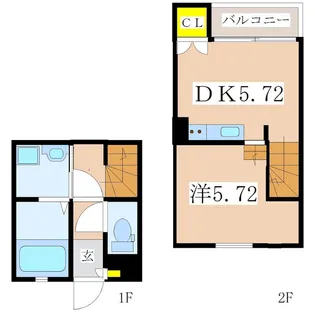 Sereo楠元A棟【2階】の間取り