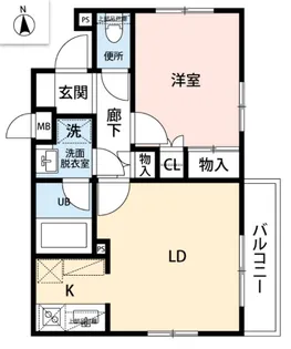 ユーコート世田谷松原【1階】の間取り