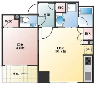 クレヴィア中目黒【3階】の間取り