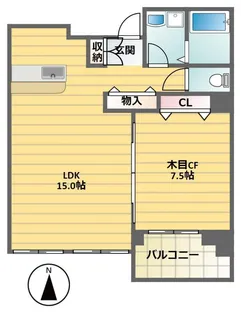 ロマネ幡ヶ谷【3階】の間取り