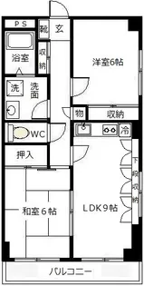 パークハイツ緑町【3階】の間取り