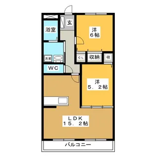 VERDE GISHOU【3階】の間取り