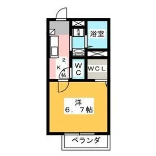 セレーヌ仲町台 A【2階】の間取り