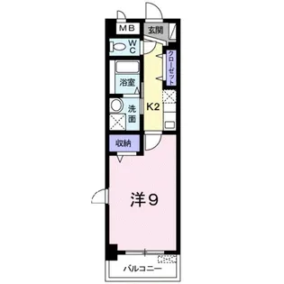 プラシード倉敷【4階】の間取り