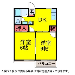 ノースビレッジB【1階】の間取り