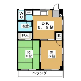 谷マンション【1階】の間取り