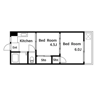 第2和田マンション【2階】の間取り