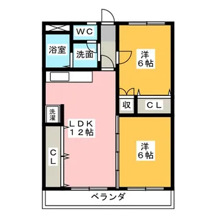 マンション重徳【2階】の間取り