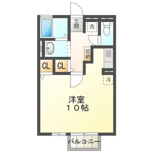 ラ・メールTAKASAGO B棟【1階】の間取り