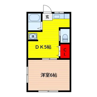 錦荘C【2階】の間取り