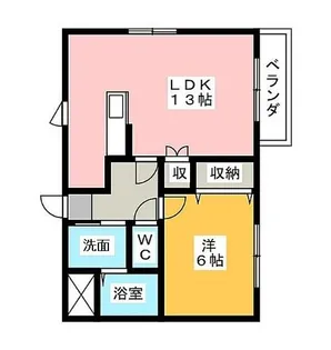 ルネスリヴェール【3階】の間取り