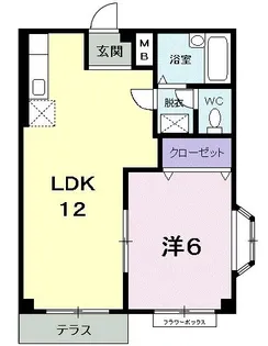 シャローム【1階】の間取り