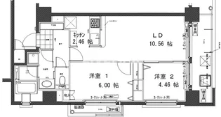 レジディア京都駅前【4階】の間取り