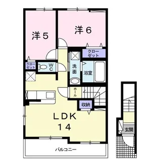 スカイテラス21 I号館【2階】の間取り