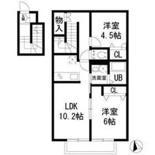 セノーテ石神井公園【2階】の間取り