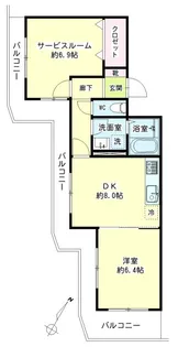 サークビルズIII【1階】の間取り