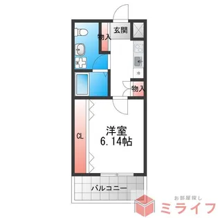 ブライト東住吉【2階】の間取り