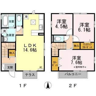 ジーロ Dの間取り
