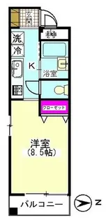 サンパティオサンアイパート7【1階】の間取り