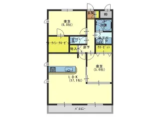 レジディア玉造(旧:AMARE長堀通)【8階】の間取り