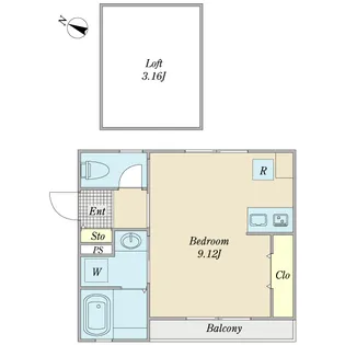 フィオーレ行徳【2階】の間取り