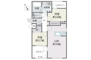 Fratres TAKESHITAEKIMAE【3階】の間取り