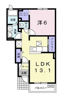 プリムローズ II【1階】の間取り