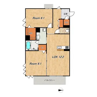 ルシア【1階】の間取り