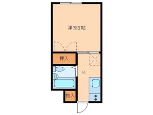 オーシャンハイツ【2階】の間取り