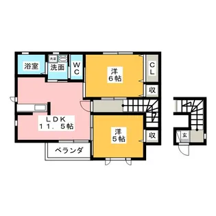 シティーYU【2階】の間取り