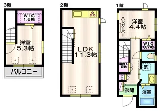 メゾンエール【1階】の間取り