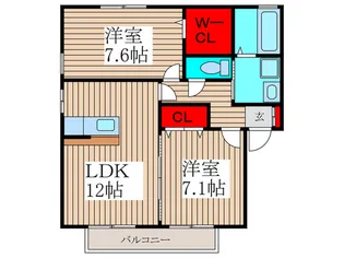 サンモ-ル【1階】の間取り