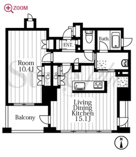 プラウド栄白川公園【9階】の間取り