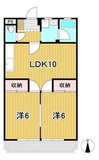 コーポ三協I【1階】の間取り