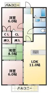 インフィニティ出水III【4階】の間取り
