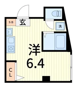 フラッツエム【2階】の間取り