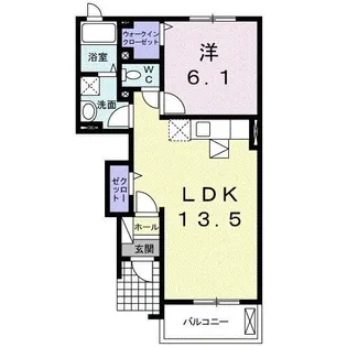 クラン【1階】の間取り