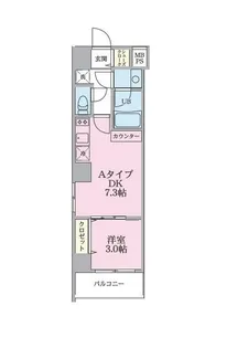 TASK YAMATE【5階】の間取り