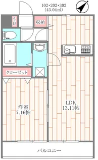 プランドール西台【2階】の間取り