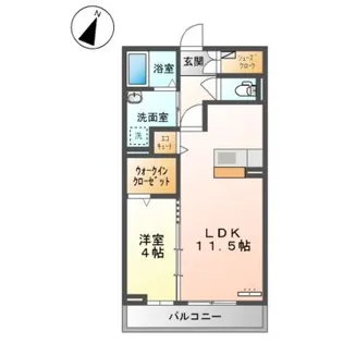 グランクレール高砂【3階】の間取り