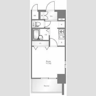 エスリード深江橋【10階】の間取り