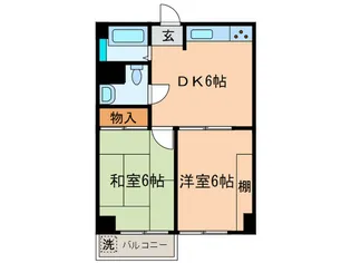 グリ-ンライフ小石川【4階】の間取り