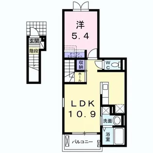 メゾングラシュI【2階】の間取り