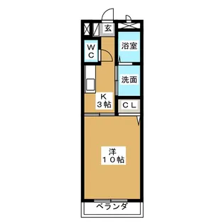 メルベーユ【3階】の間取り